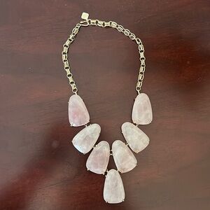 Kendra Scott Harlow Statement Necklace - Rose Quartz